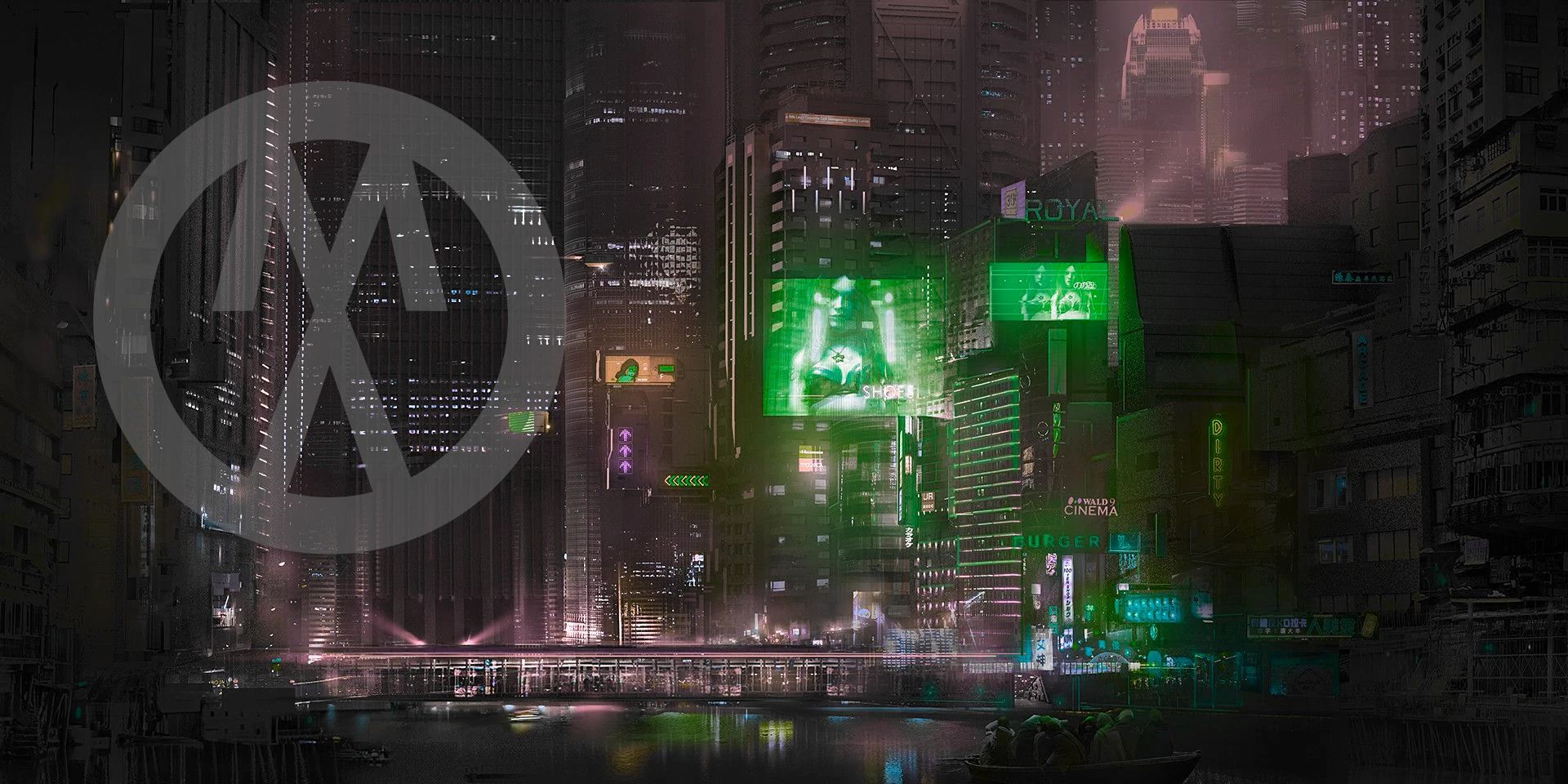 Image of a futuristic city with buidlings