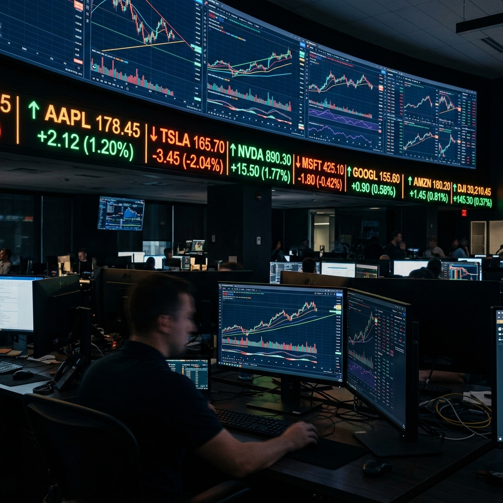 Stock market ticker