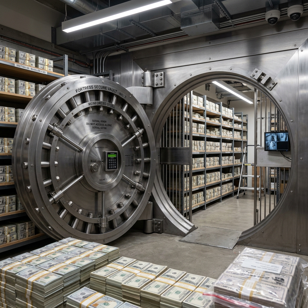 Secure bank vault