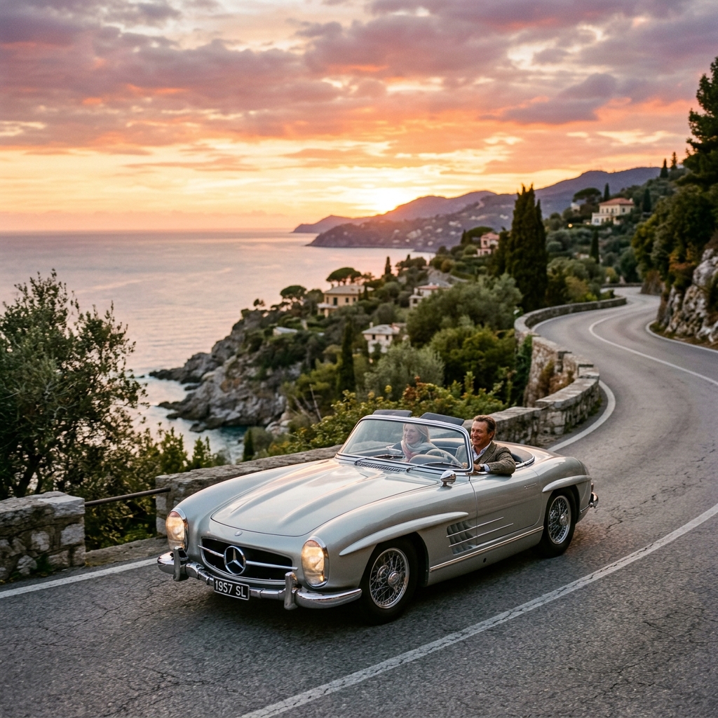Vintage luxury car